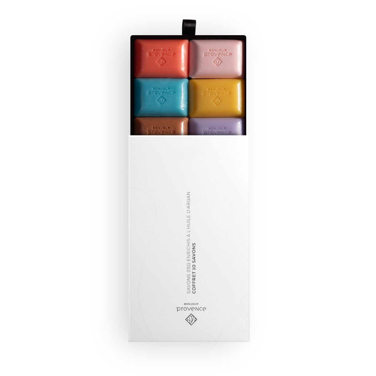 Boite savons 10x25g enrichis à l'huile d'argan